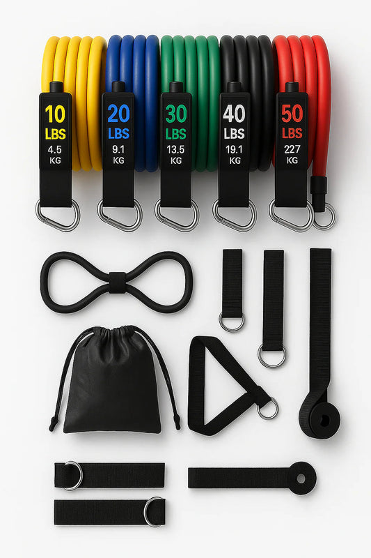 11 Pieces Gym Power Resistance Bands Set for Workout