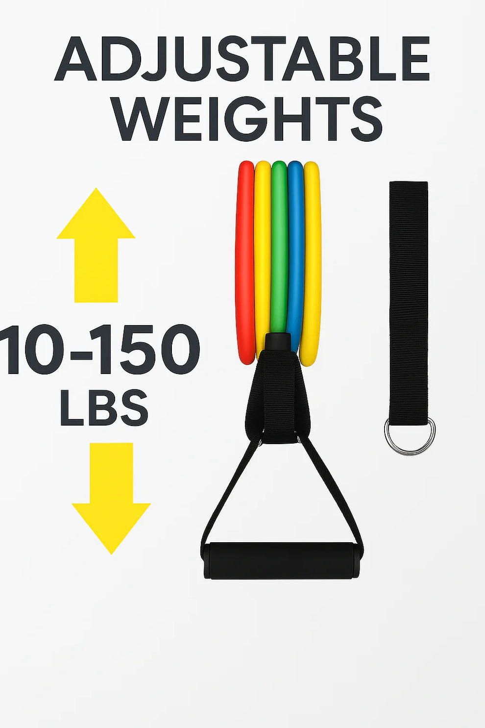 11 Pieces Gym Power Resistance Bands Set for Workout